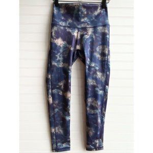 Alo Yoga Blue Tie Dye Goddess 23” Leggings | Size Small